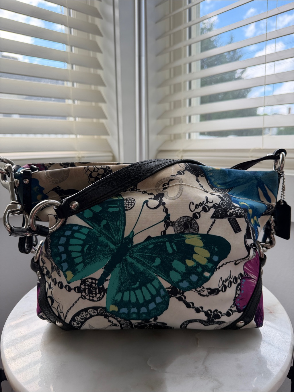 Rare Y2k Coach Carly Butterfly Print Shoulder Bag [Limited Edition]